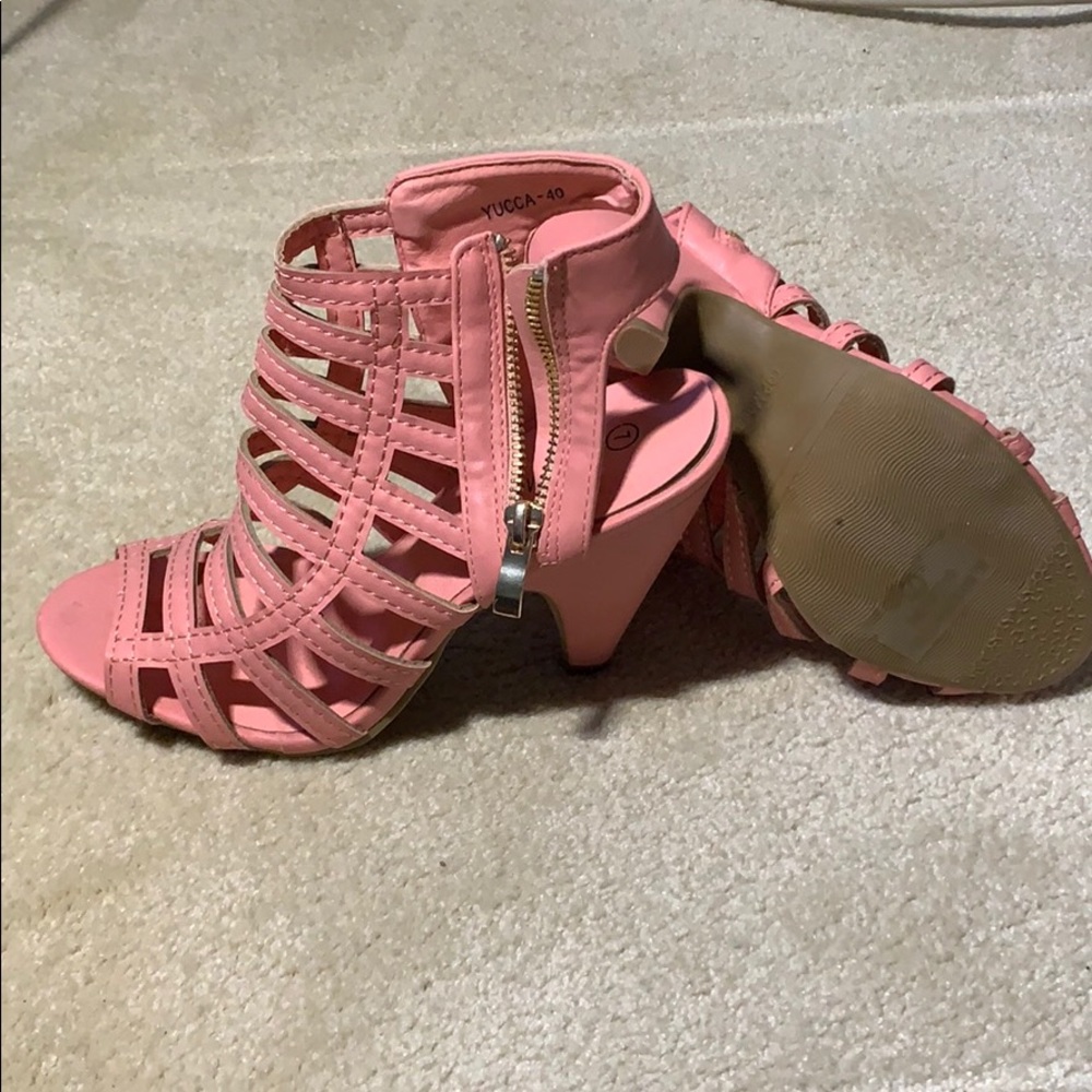 Peach open toe